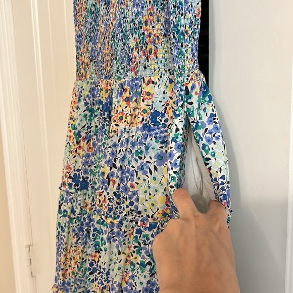 Multi Colored Floral Smocked Midi Dress! - Picture 6 of 11